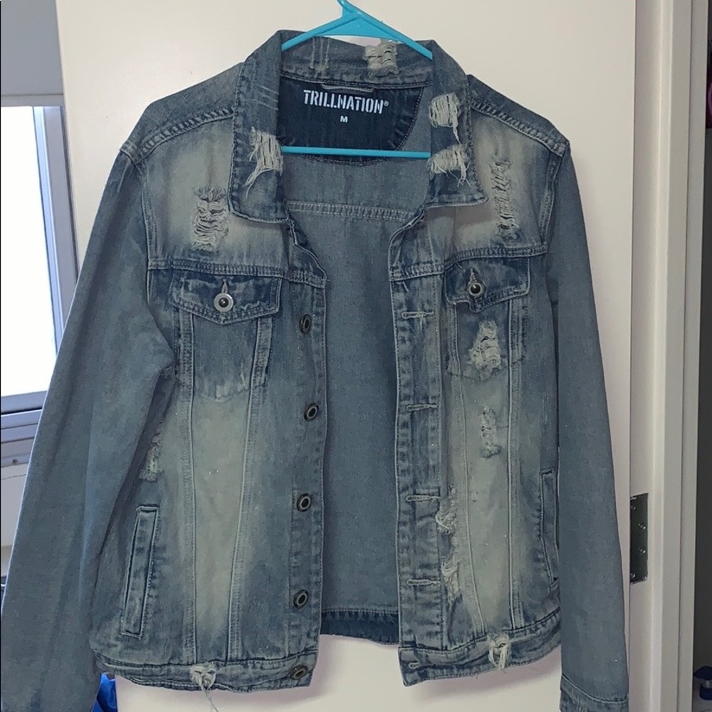 Stressed Denim Jacket - Picture 2 of 3